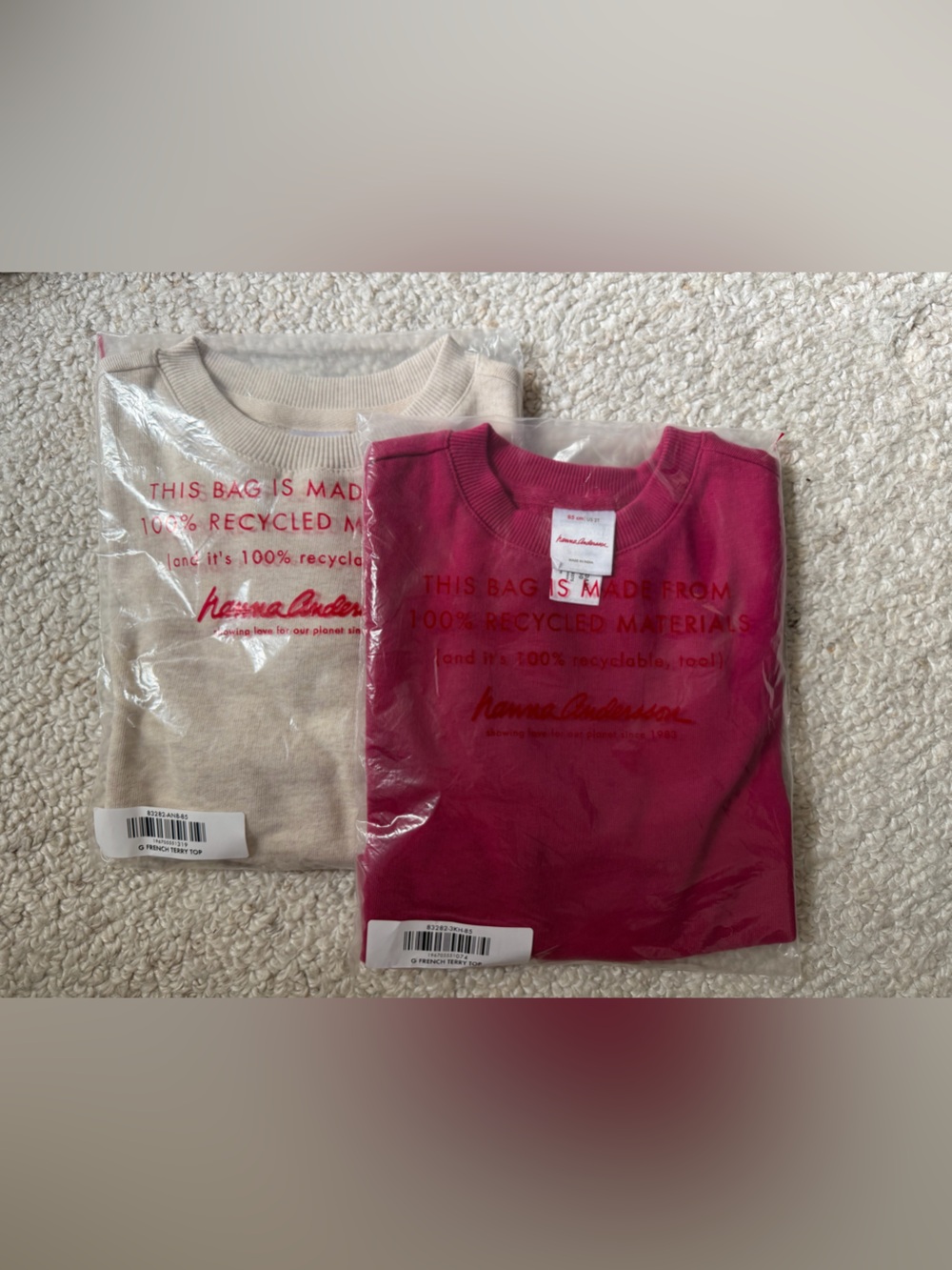 Hanna Andersson Balloon Sleeve Sweatshirts (bundle of 2) 2T